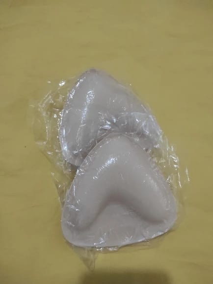 Customer photo review of Sticky Bra Inserts
