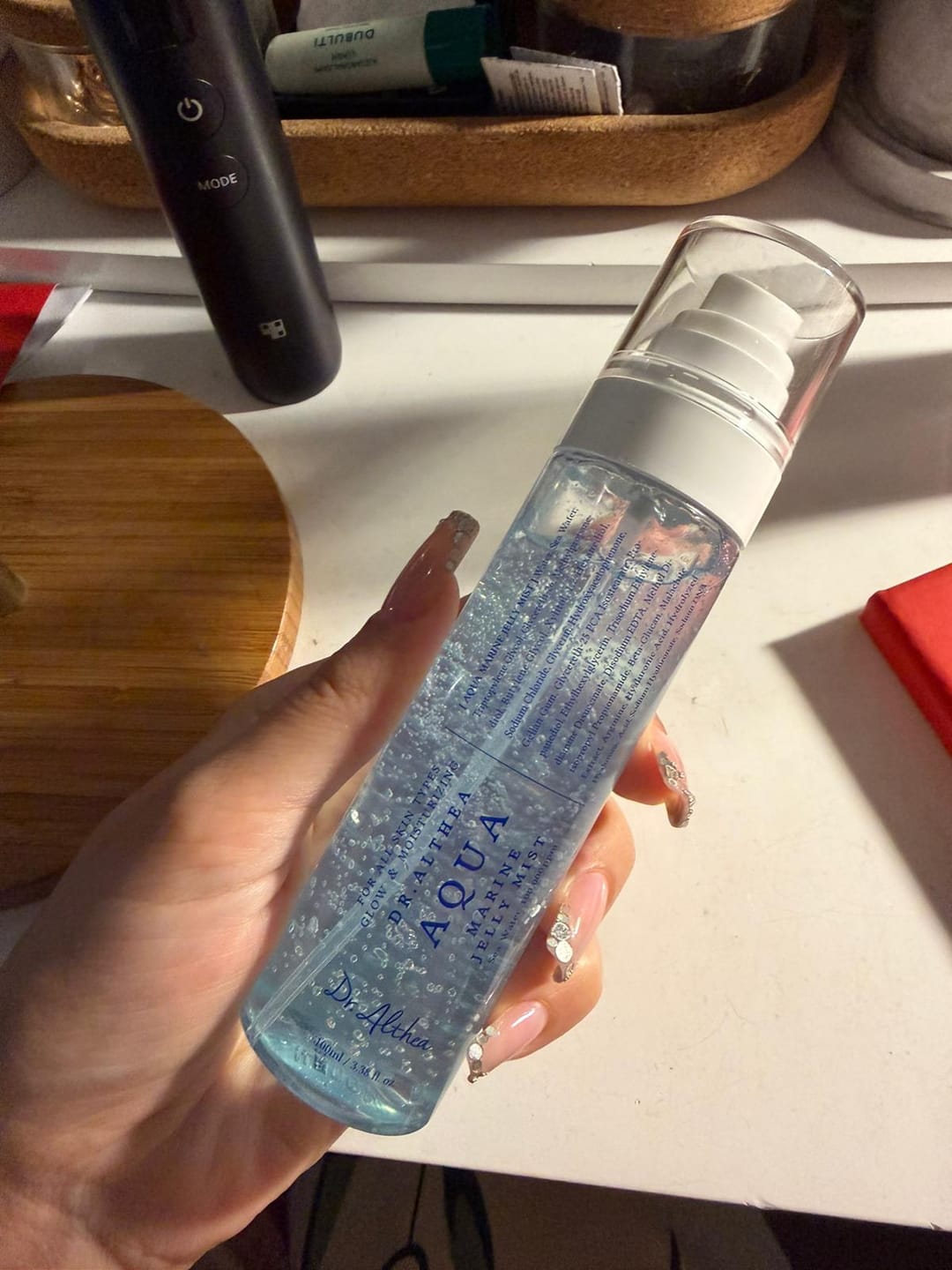 Customer photo review of Atsvaidzinošs dziļi mitrinošs mists Dr. Althea Aqua Marine Jelly Mist