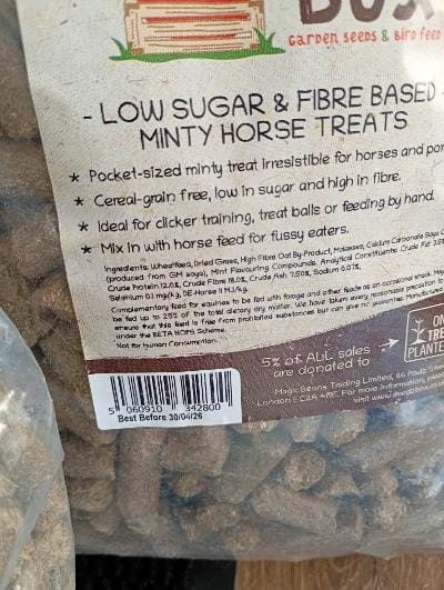 Customer photo review of Horse Treats - Minty Flavour