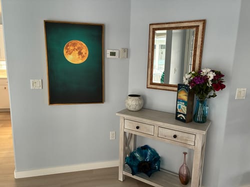 Customer photo review of Teal Moonlight Print