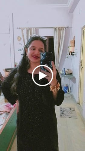 Customer video review of Hoor Black Viscose Georgette Kurta