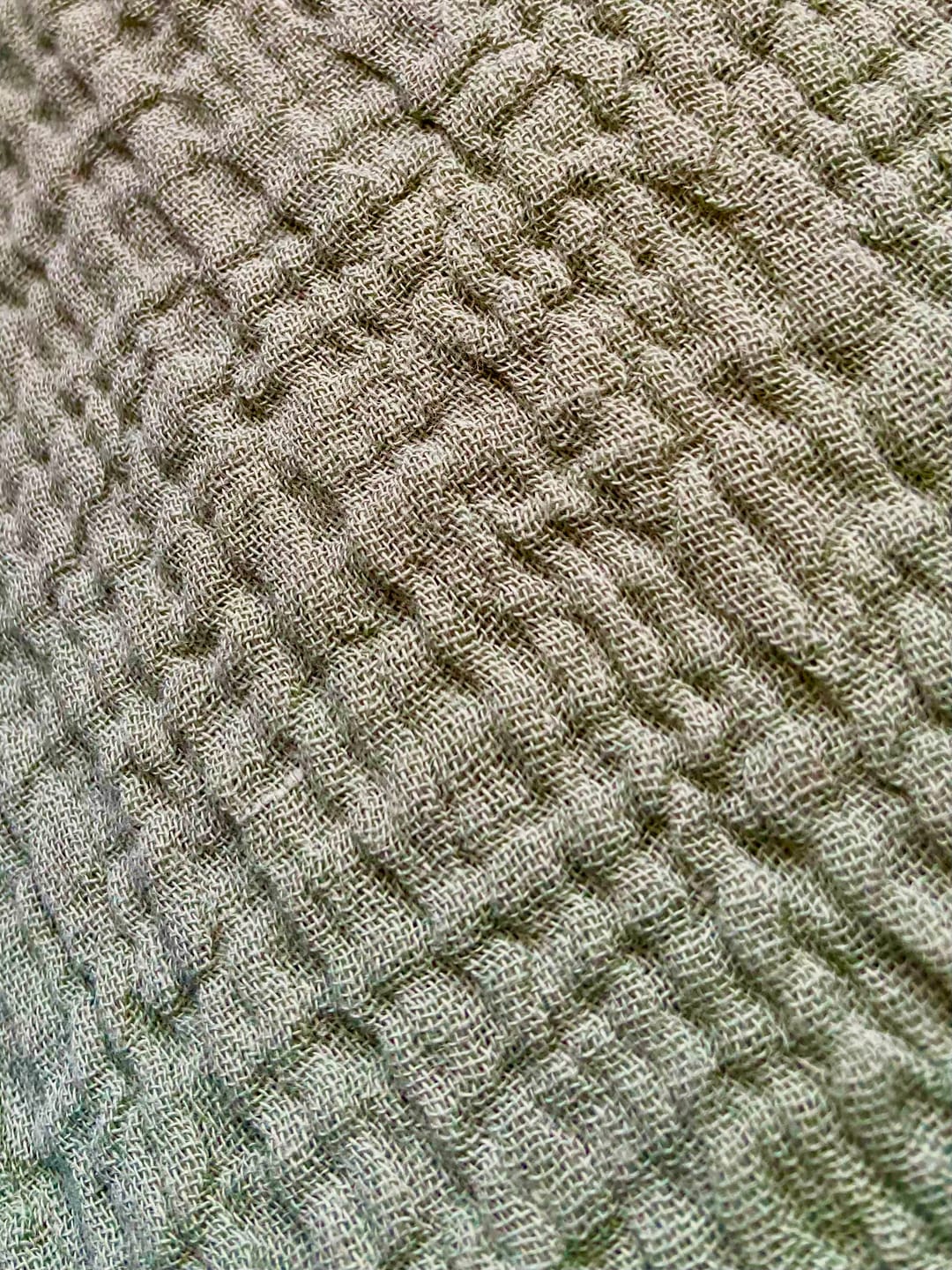 Customer photo review of Special Offer Sage Green Double Gauze Fabric