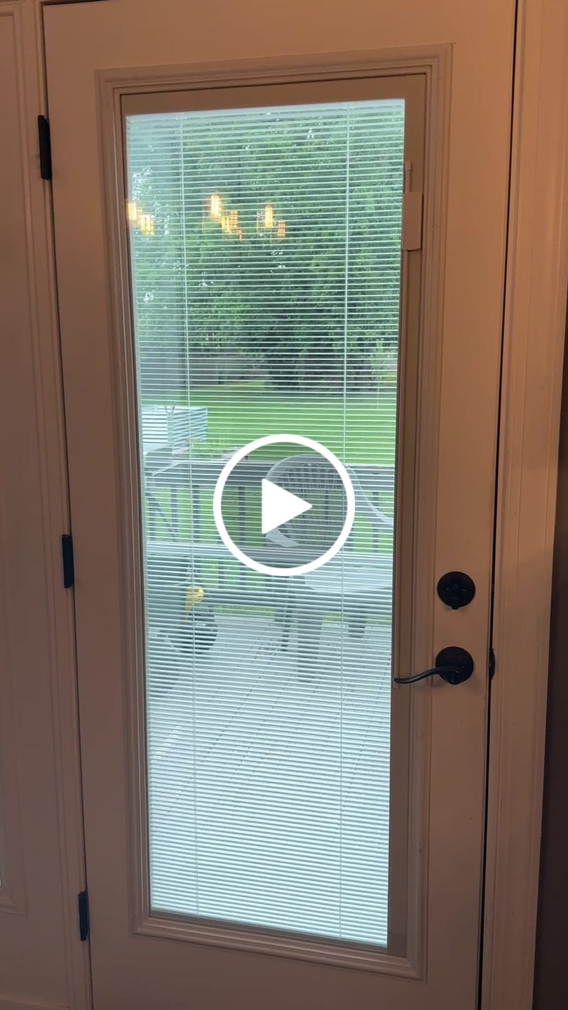Customer video review of Raise & Lower Blinds Glass and Frame Kit (Full Lite)