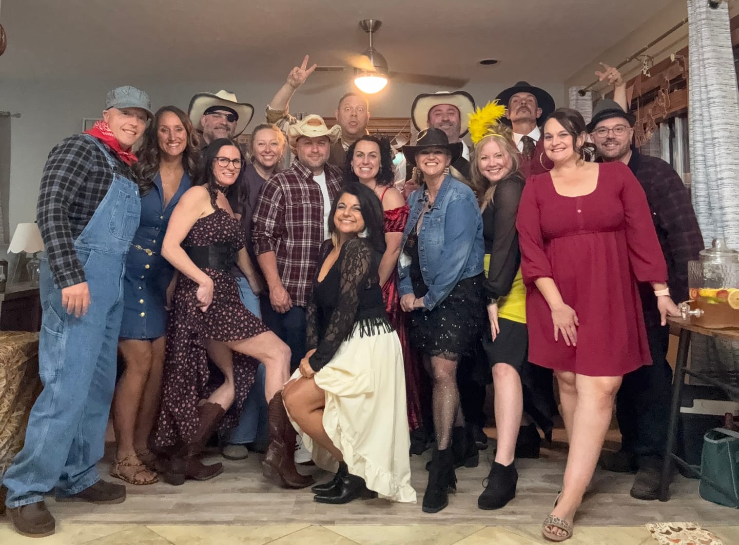 Customer photo review of Replay-able Cowboy Wild West Murder Mystery Dinner Game for Up to 20 Adults - Host Your Own Dinner Party Game Night - Cowboy & Wild West Theme - Cowboy Fancy Dress Dinner PartyV2