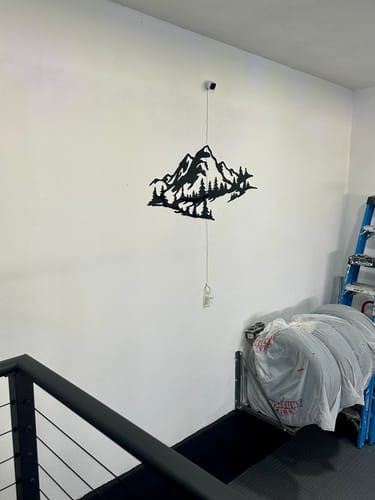 Customer photo review of Mountain Range View - Metal Wall Art