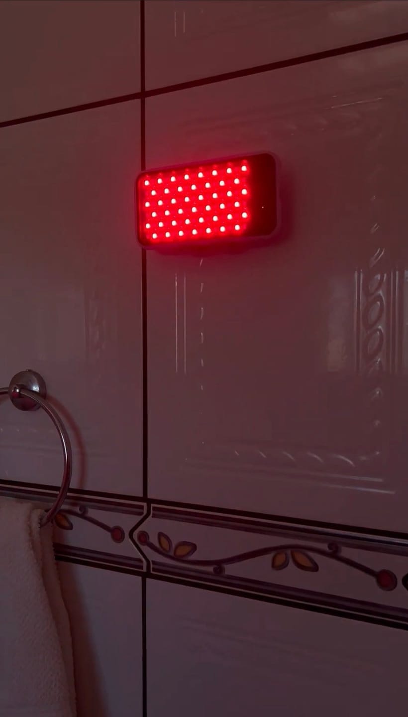 Customer photo review of Red & Infrared Recovery Light Panel