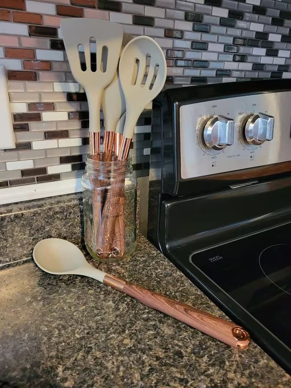 Customer photo review of Silicone Cooking Utensil Set – 10-Piece Kitchen Collection