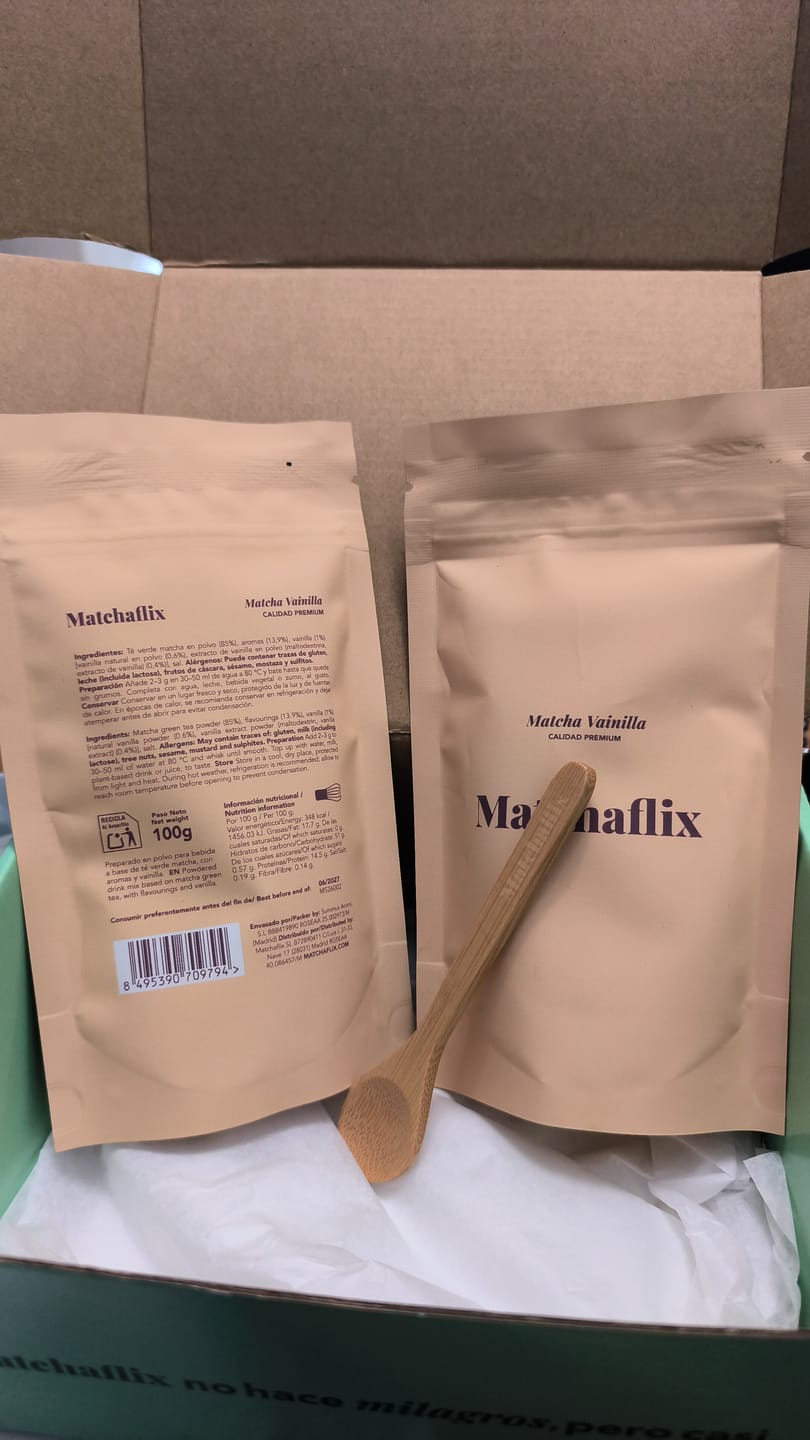 Customer photo review of Té Matcha Vainilla Premium
