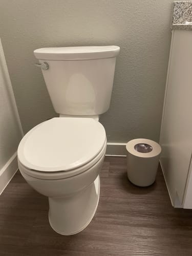 Customer photo review of Bathroom Bin 4.5L - Stone