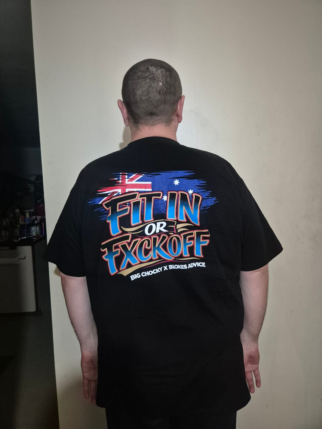 Customer photo review of Big Chocky | Fit In Tee