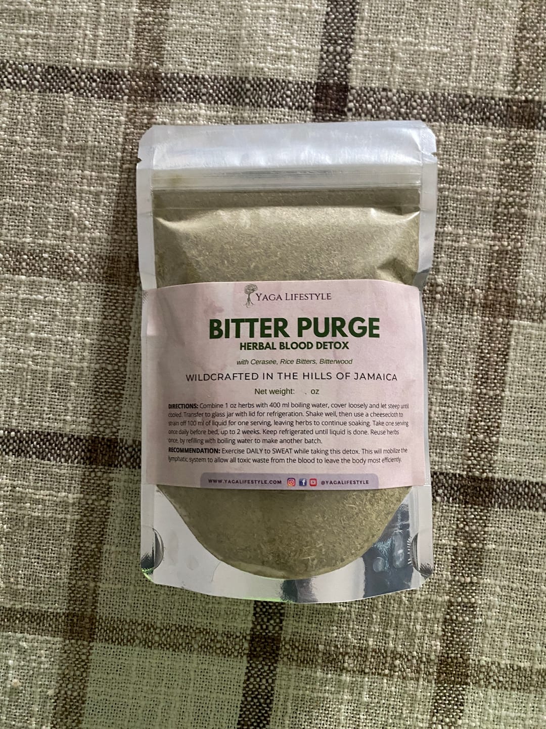 Customer photo review of Bitter Purge Herbal Detox - Alkaline Blood Cleansing Herbs