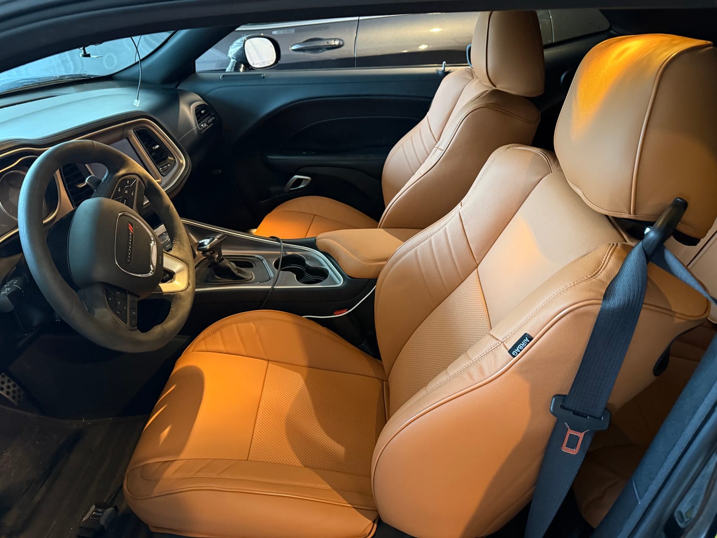 Customer photo review of 2015+ Dodge Challenger Custom Performance Seat Covers