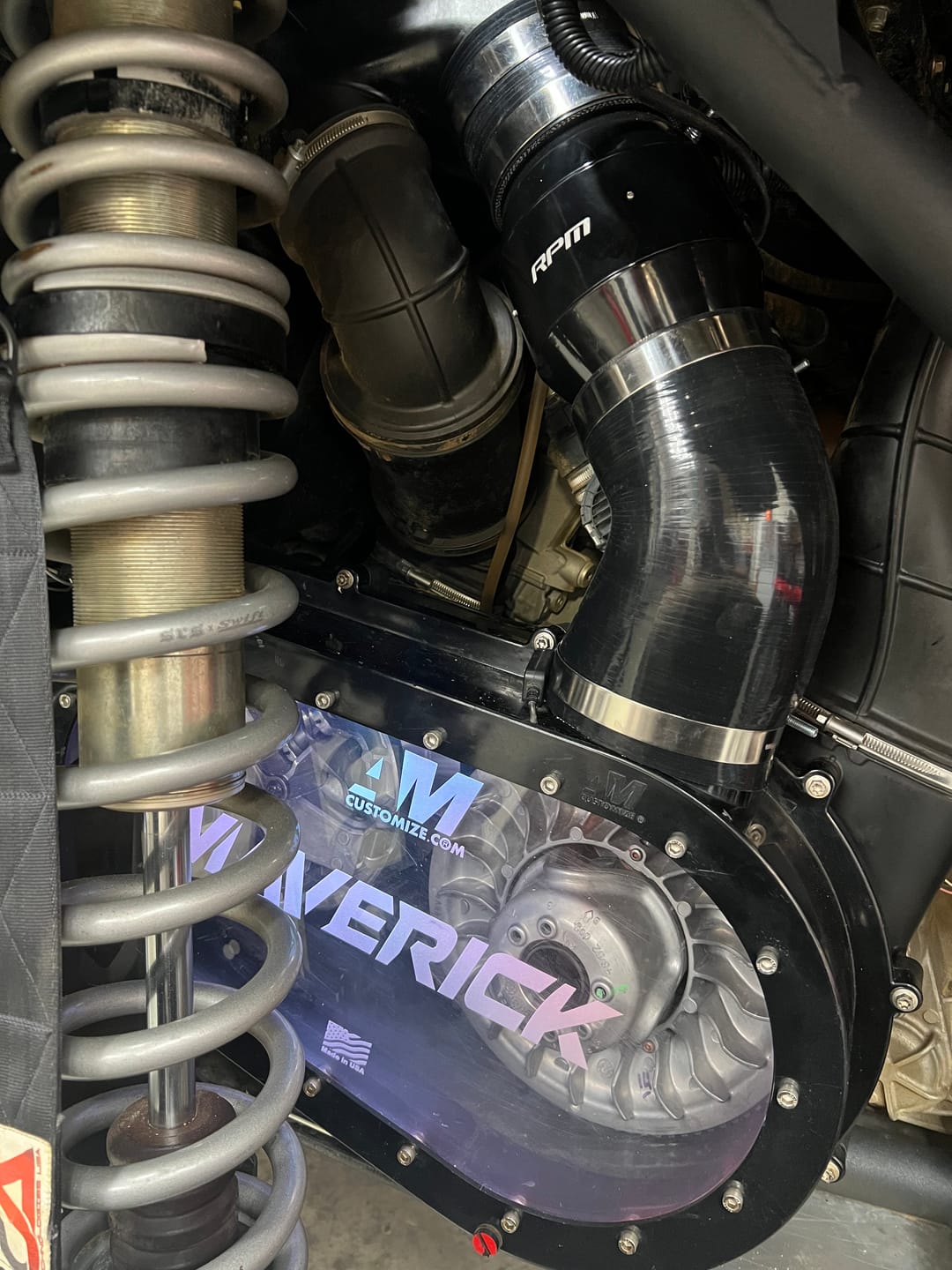 Customer photo review of RPM Can-Am Maverick X3 "ECF" Electric Clutch Blower Fan Kit - Lower Clutch / Belt Temperature