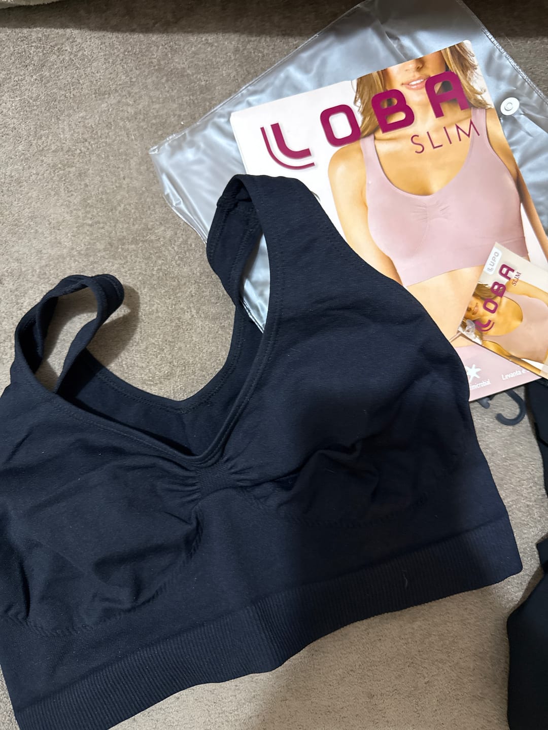 Customer photo review of Seamless Bust Support Back Fat Smoothing Bra
