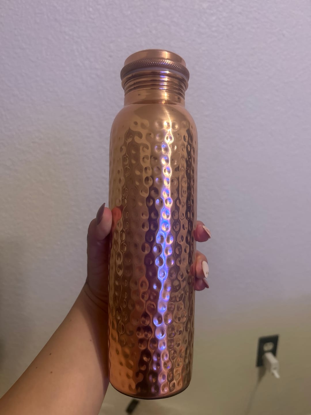Customer photo review of Himalayan Ayurvedic Pure Copper Bottle