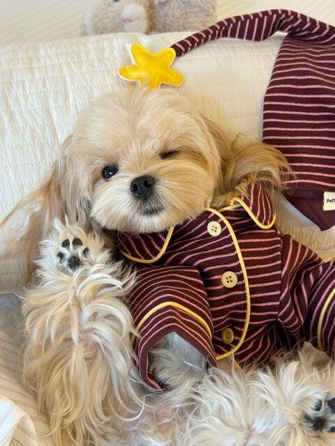 Customer photo review of Hit Snooze, Hooman Pajamas — Jam Pink
