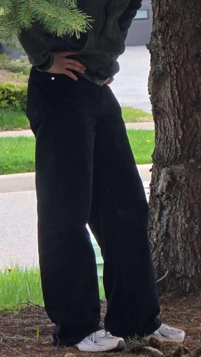 Customer photo review of Pitch Black Denim - Loose Fit - UNISEX