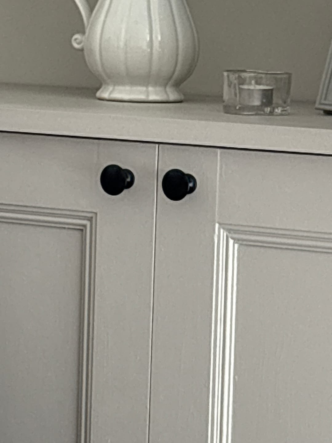 Customer photo review of Classic Cast Iron Cupboard Handles | Black