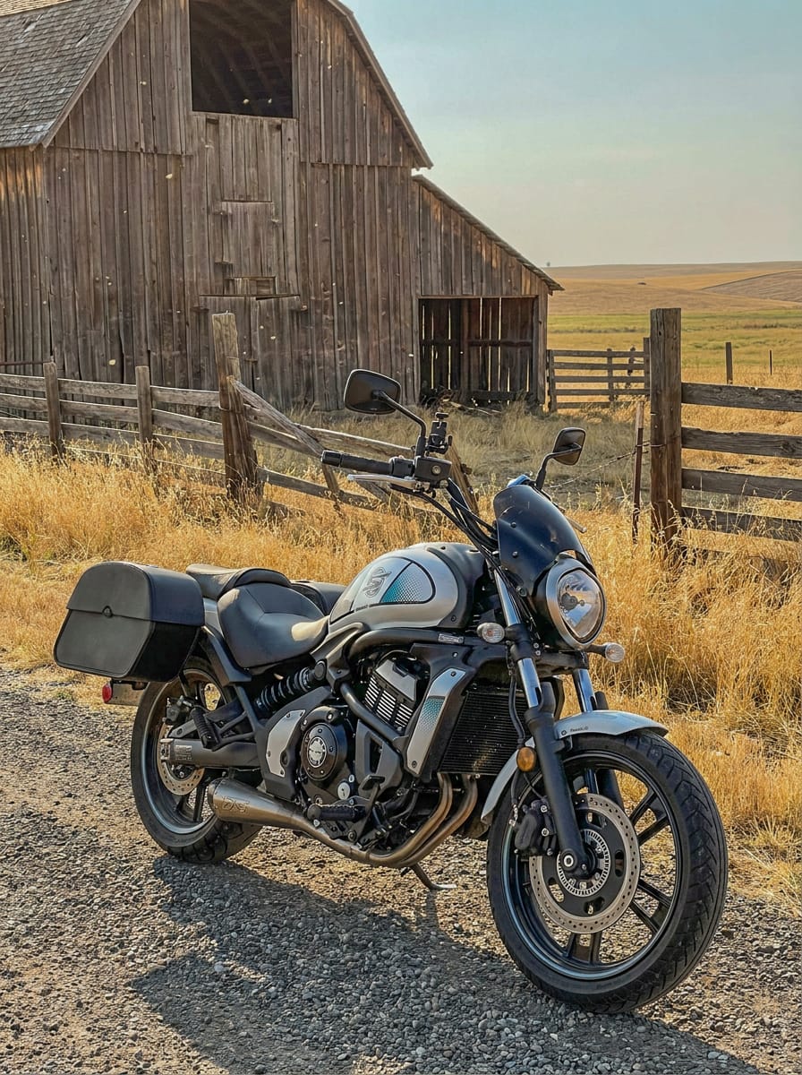 Customer photo review of 28L - Panzer Medium Hard Mount Kawasaki Vulcan S VN650 Motorcycle Saddlebags