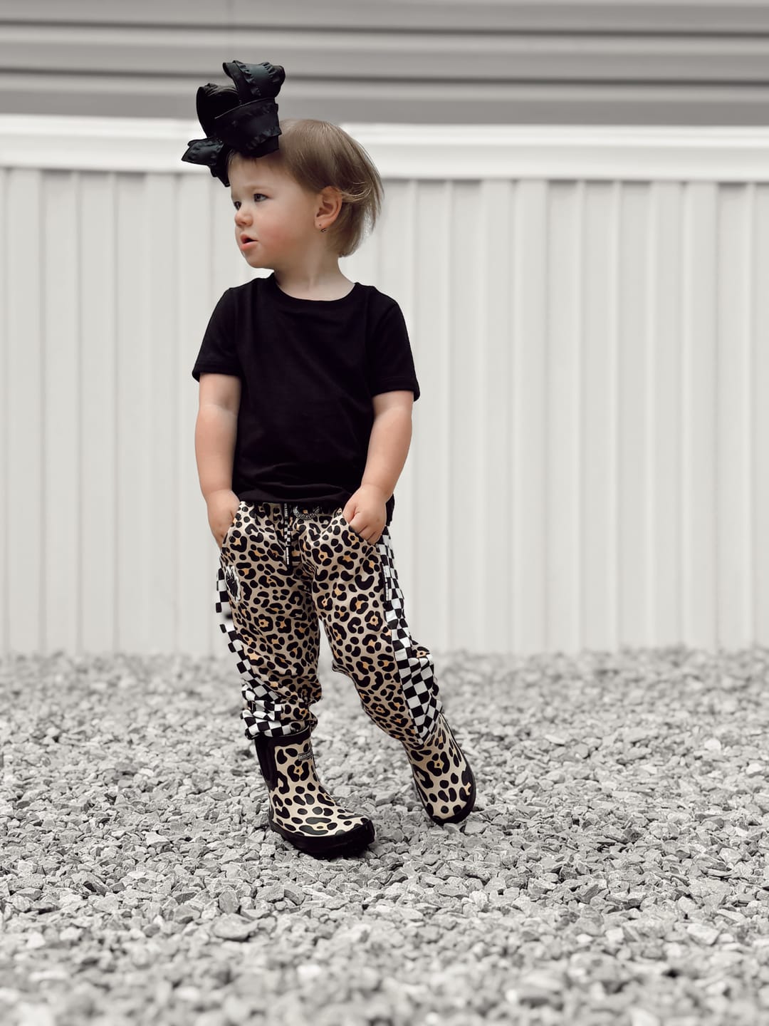 Customer photo review of Basic Jogger in Ava (Leopard)