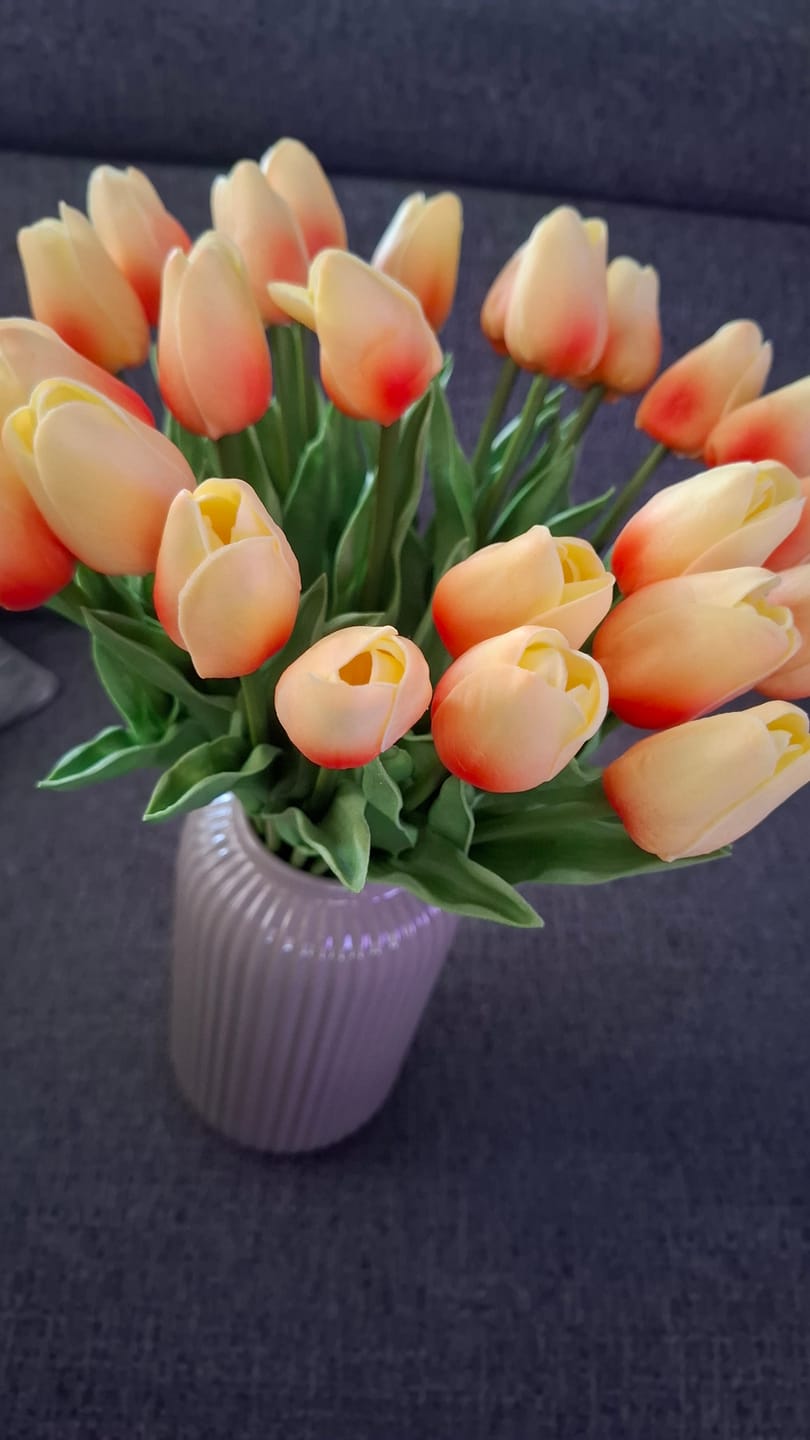 Customer photo review of Tulpen Boeket - Peach (25 stengels)