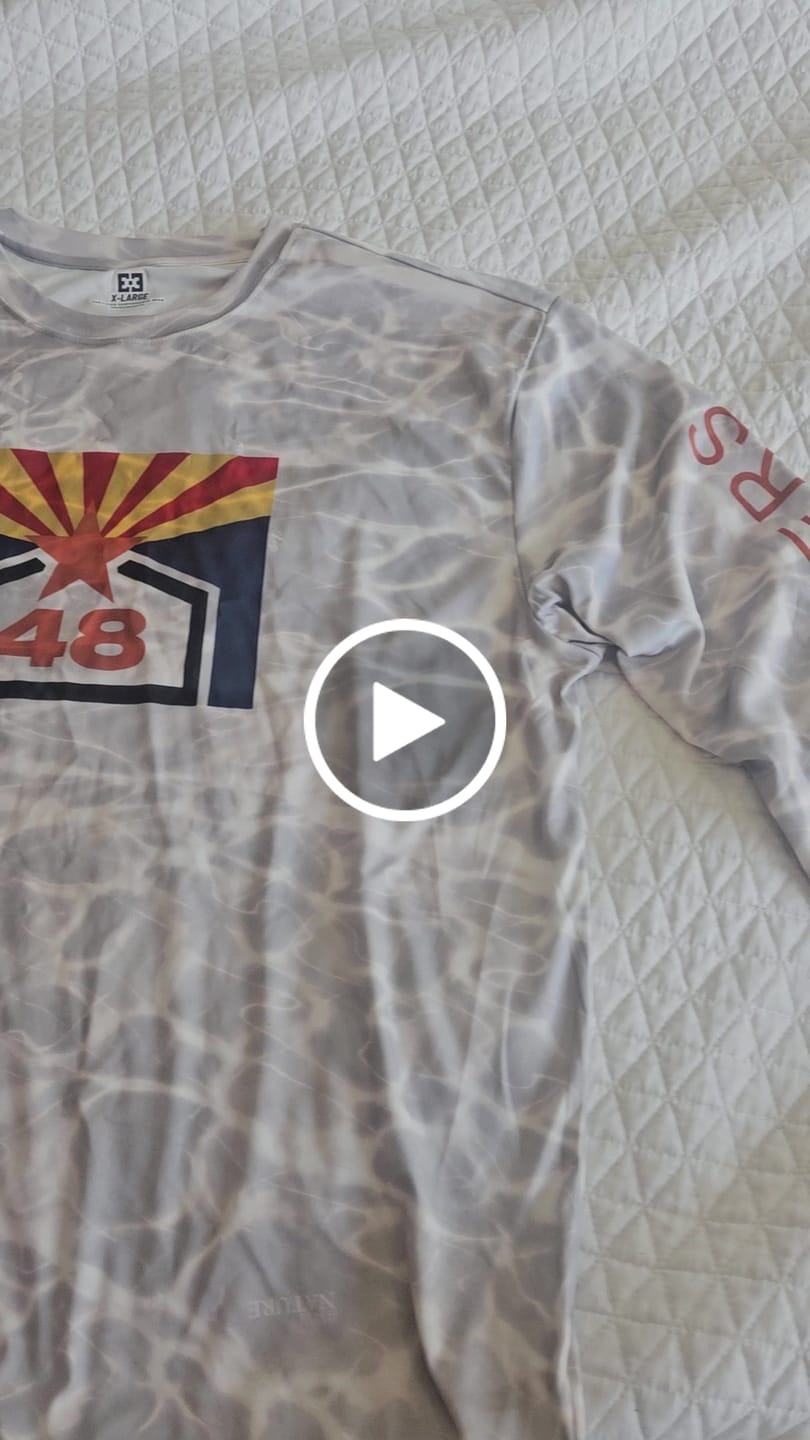 Customer video review of Custom Water Camo UPF Shirt Long Sleeve