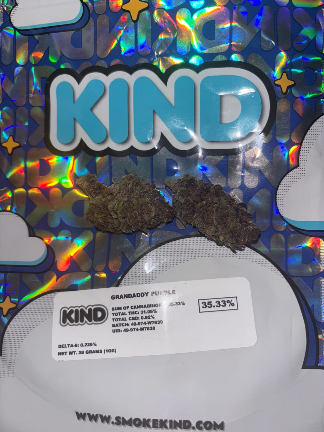 Customer photo review of Granddaddy Purple - 28 Grams - Indica