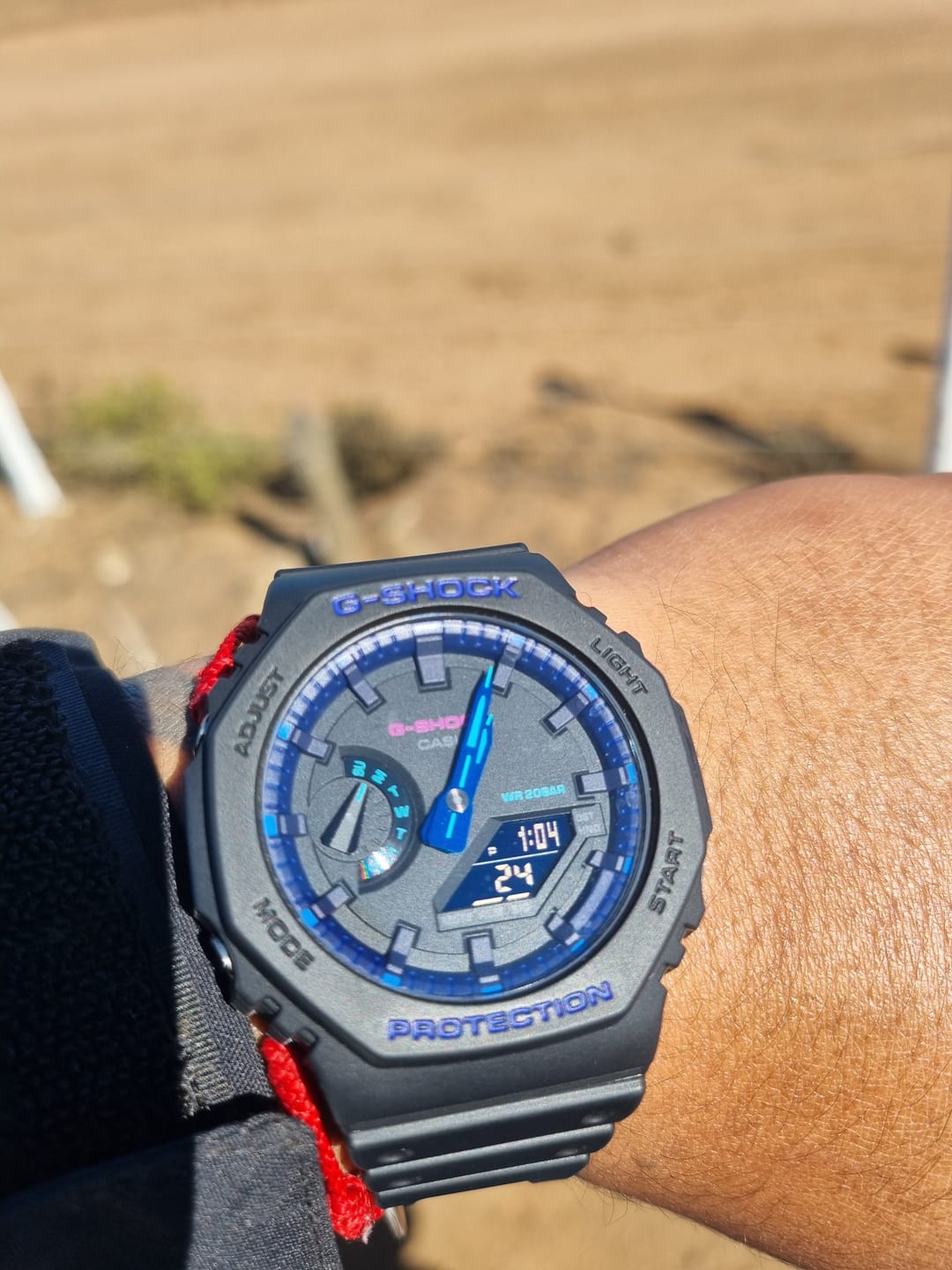Customer photo review of Reloj Casio G-Shock Royal Oak "Casioak" GA-2100VB-1A Carbon Core Azul
