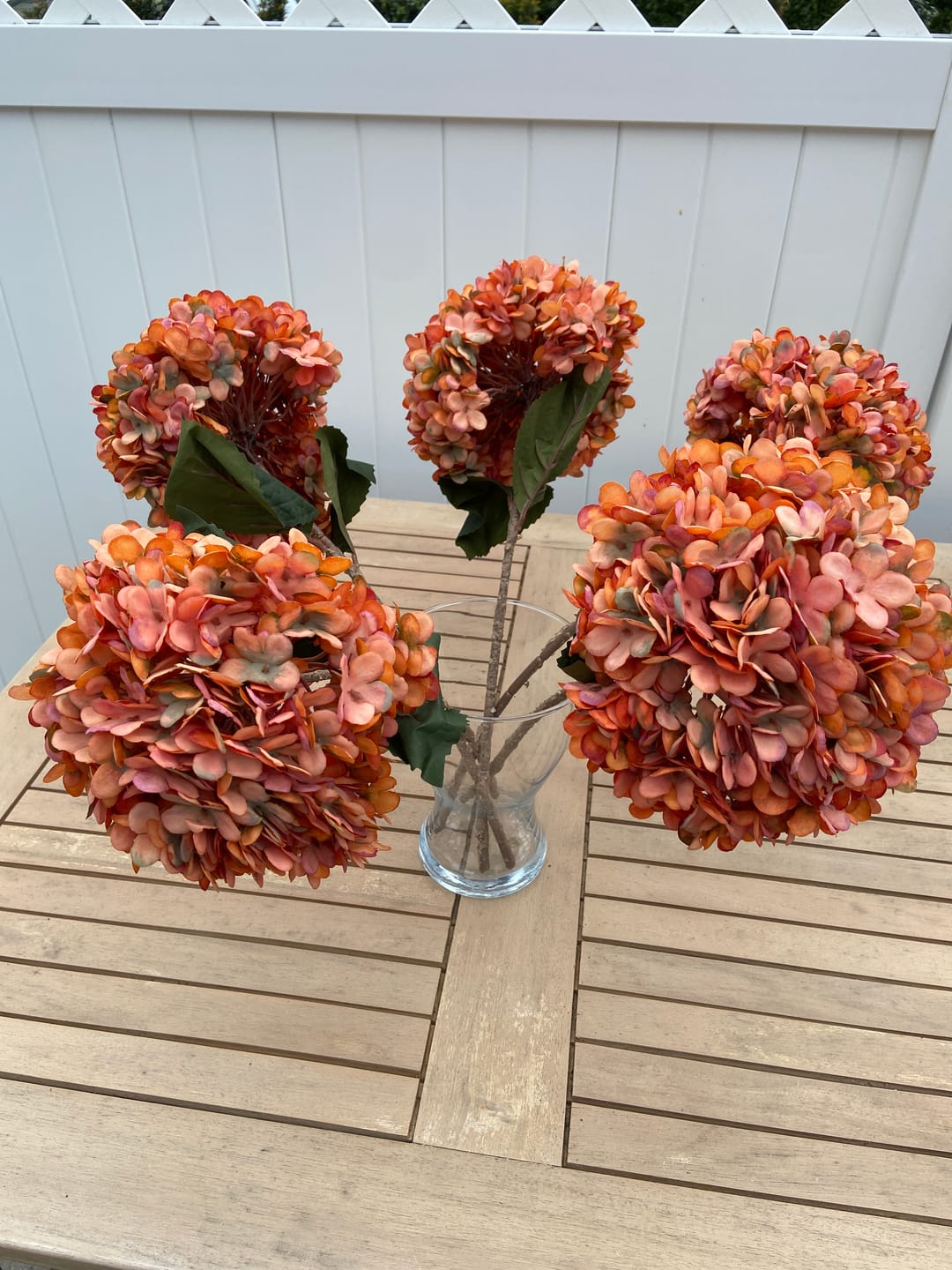 Customer photo review of Grote Zijden Hortensia - Oranje