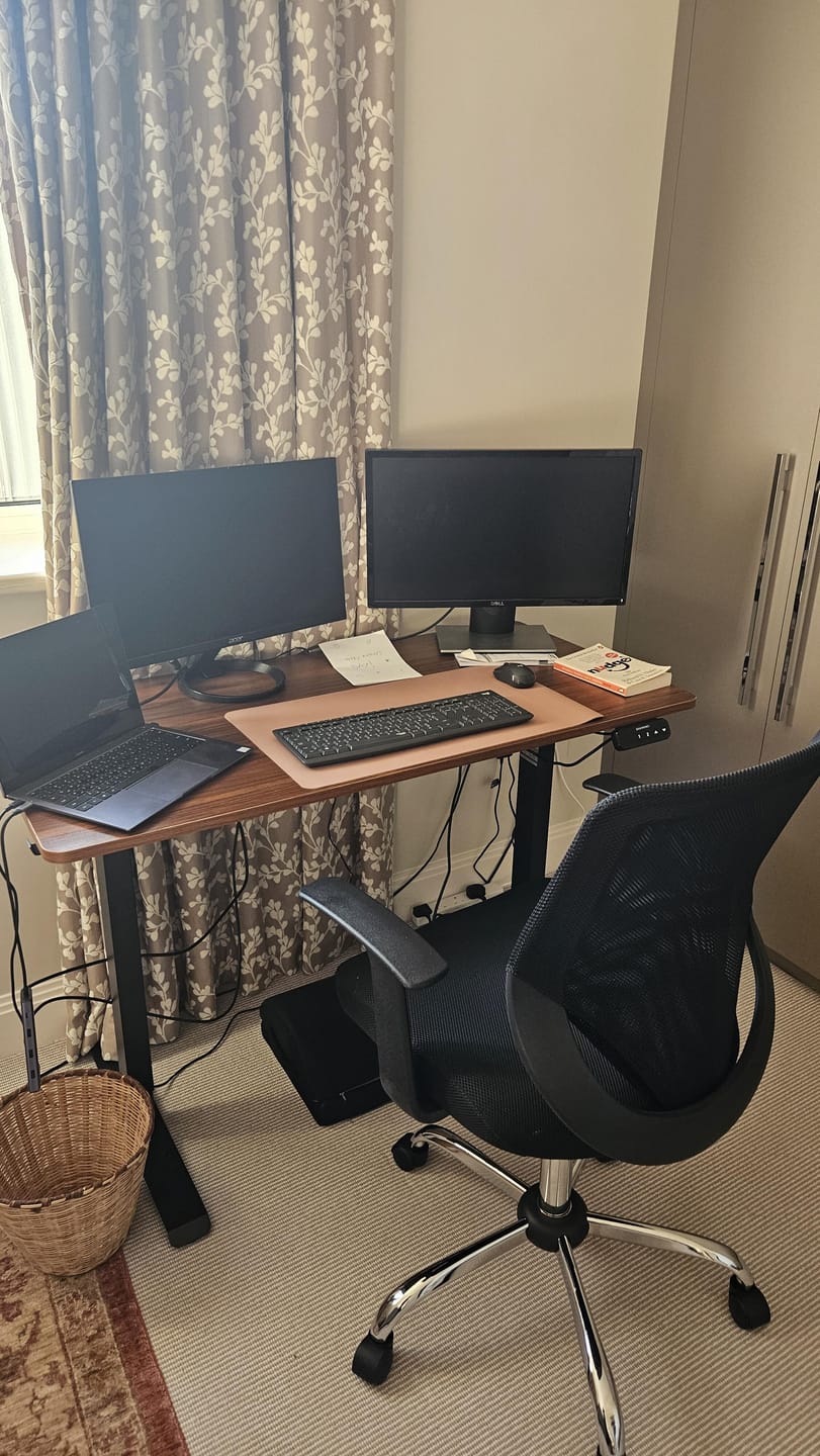 Customer photo review of Electric Standing Desk For Home & Office