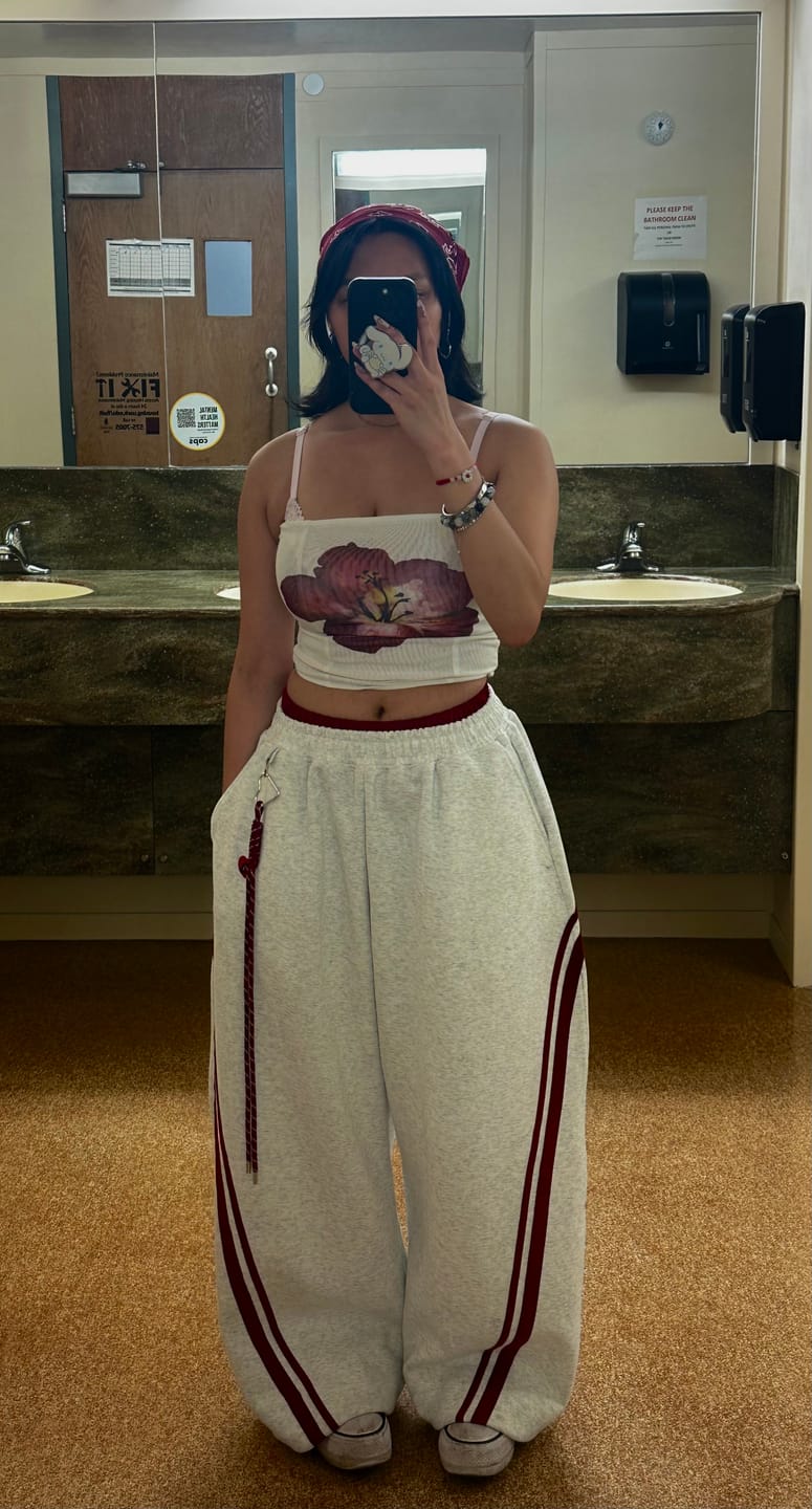 Customer photo review of Aelfric Eden Baggy Barrel Sweatpants