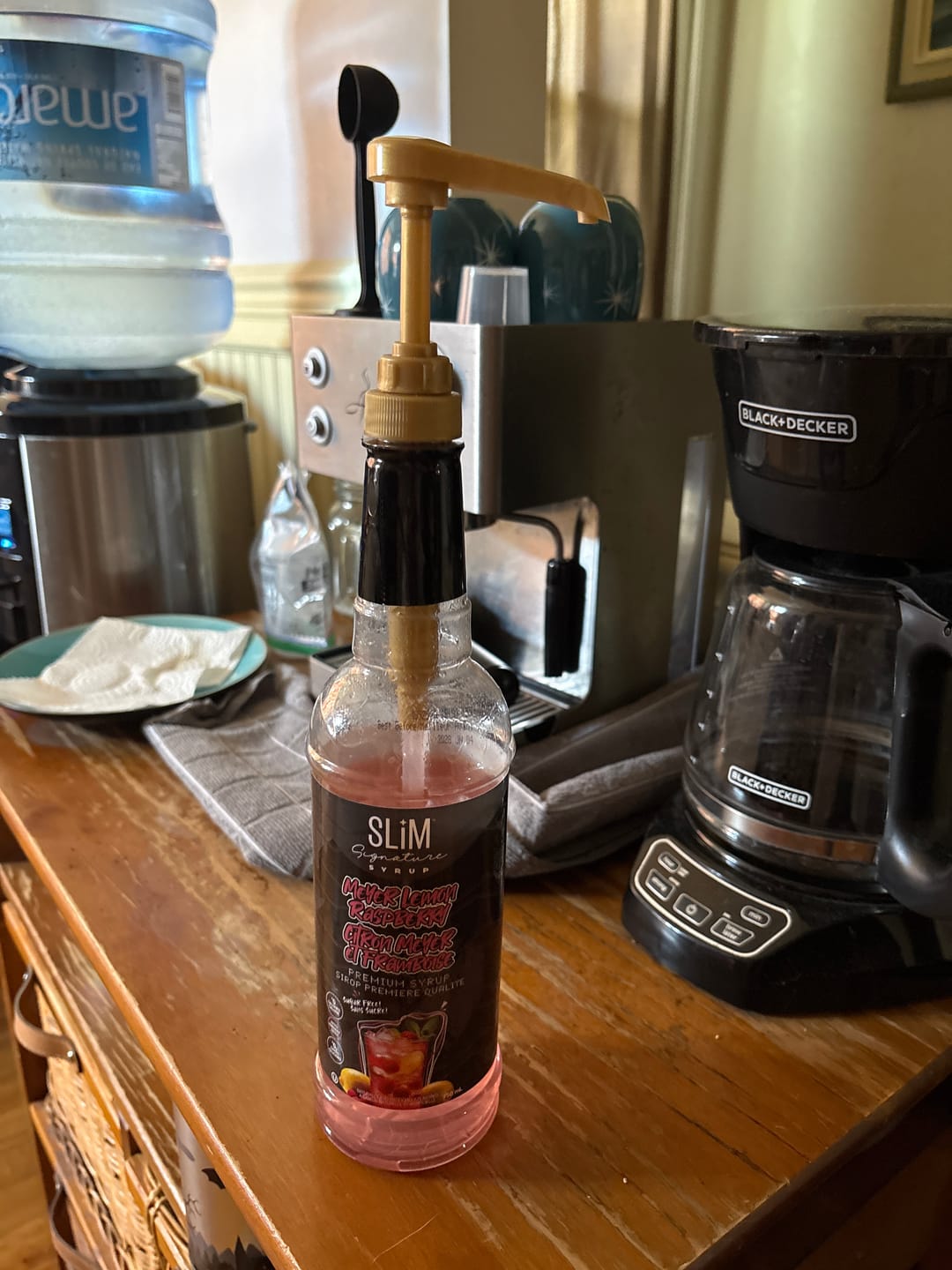 Customer photo review of Slim Syrups - Sugar Free Syrups - 750ml