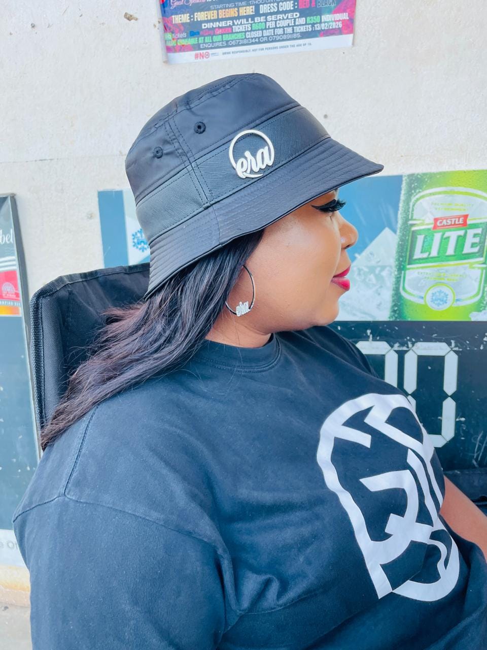 Customer photo review of Black Billy Bucket Hat