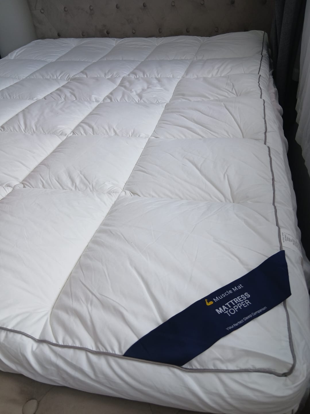 Customer photo review of Muscle Mat Luxury Mattress Topper