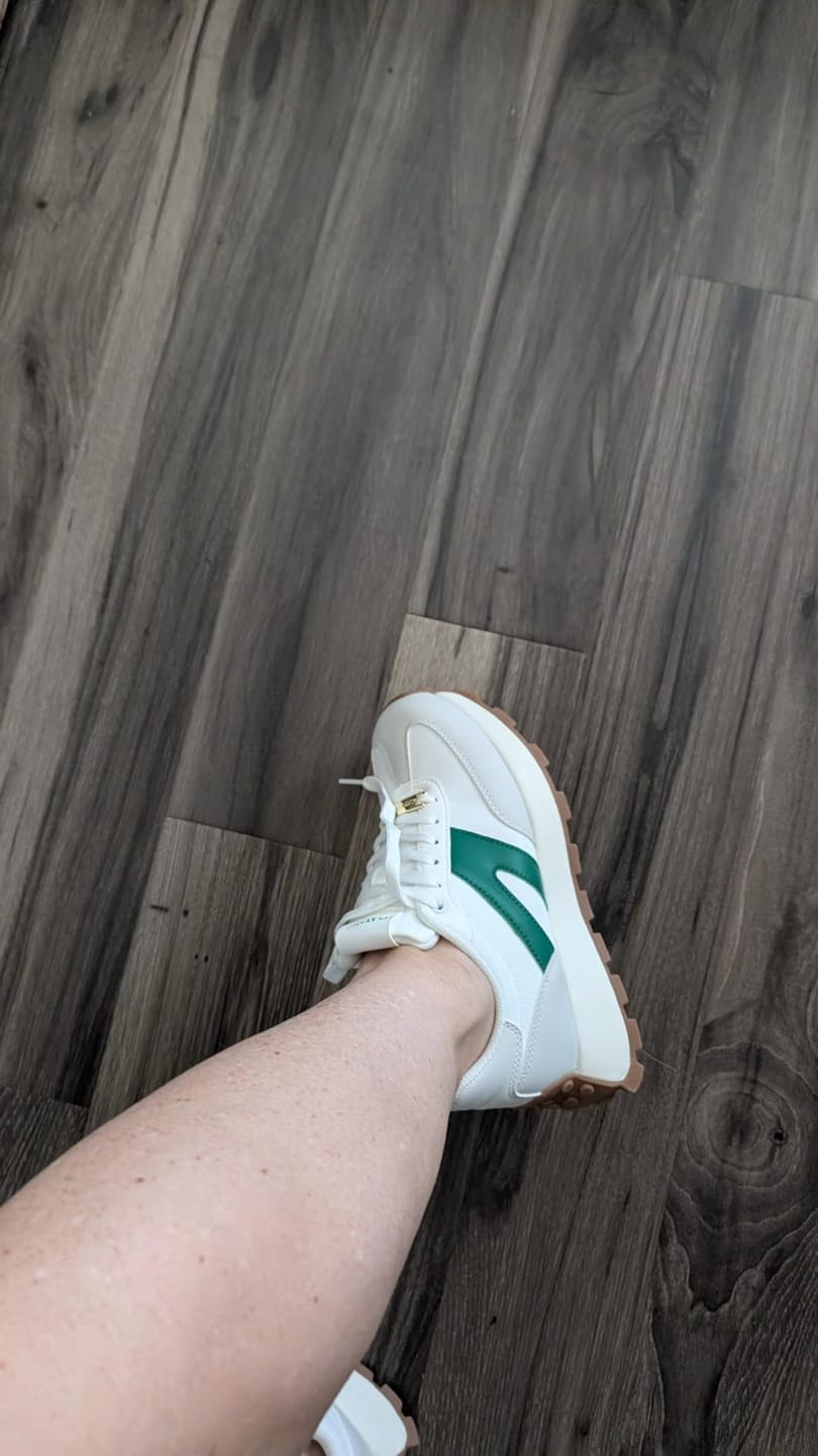 Customer photo review of Lucky Step Women’s 1.81" Platform Sneakers