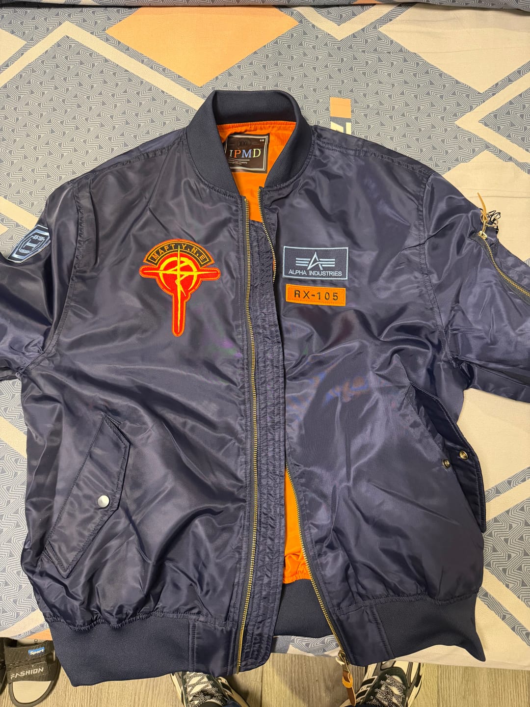 Customer photo review of “Flash of Hathaway” Flight Jacket