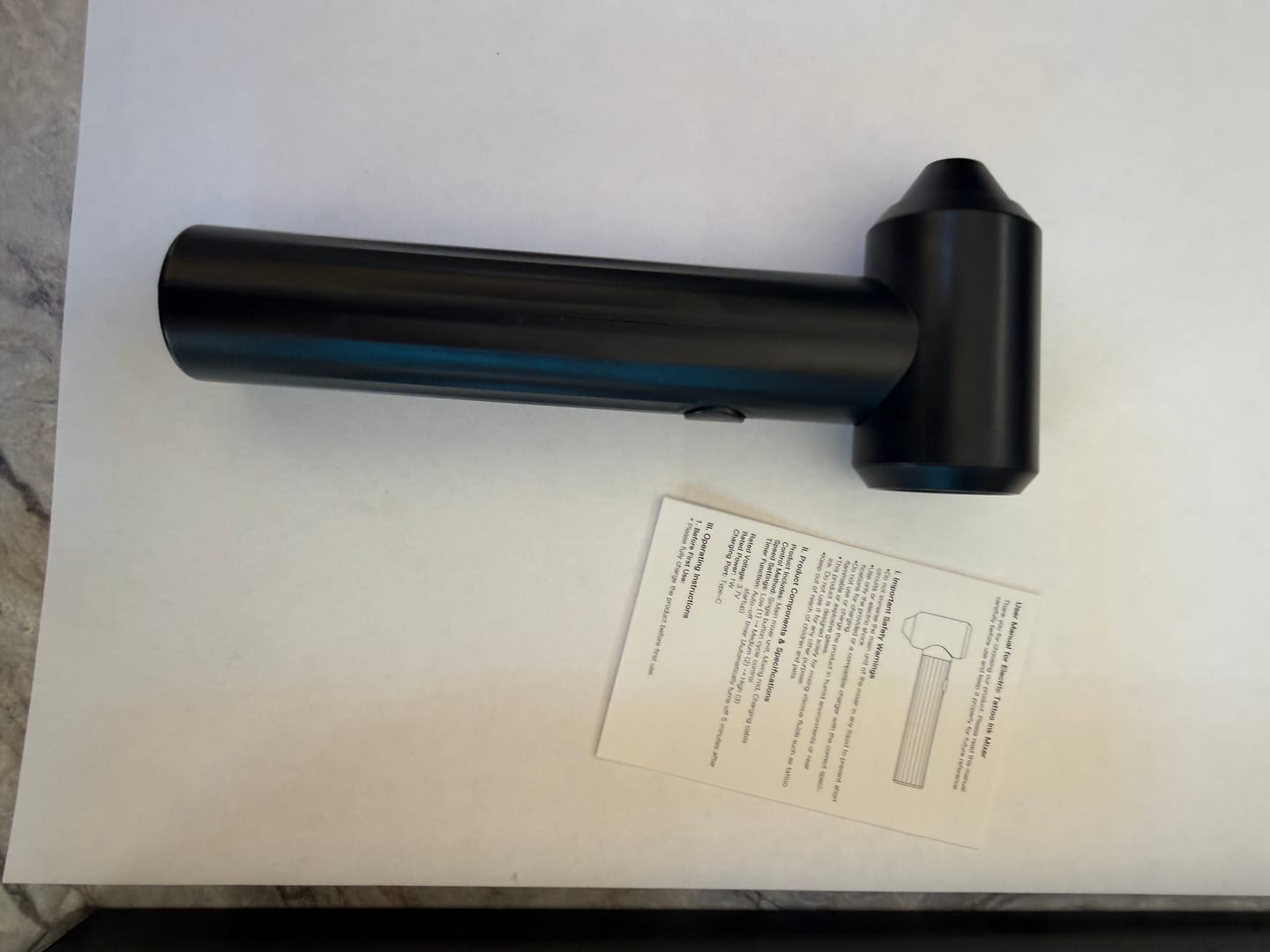 Customer photo review of EMALLA Adjustable Tattoo Ink Mixer