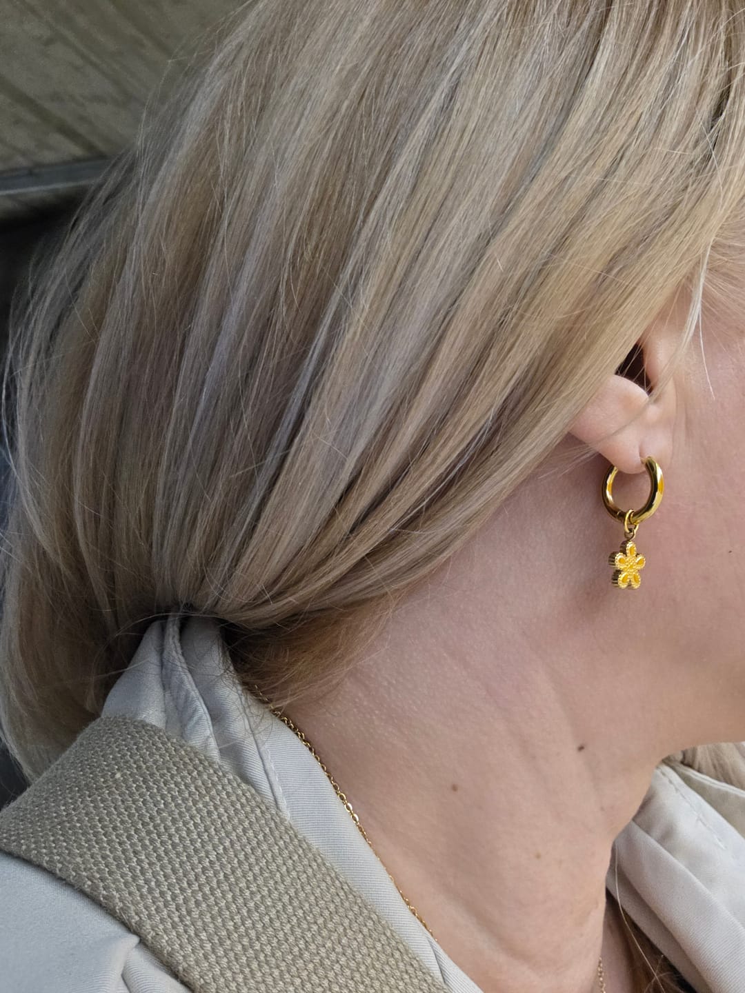 Customer photo review of Eternal Fleur Ohrringe | 18K vergoldet