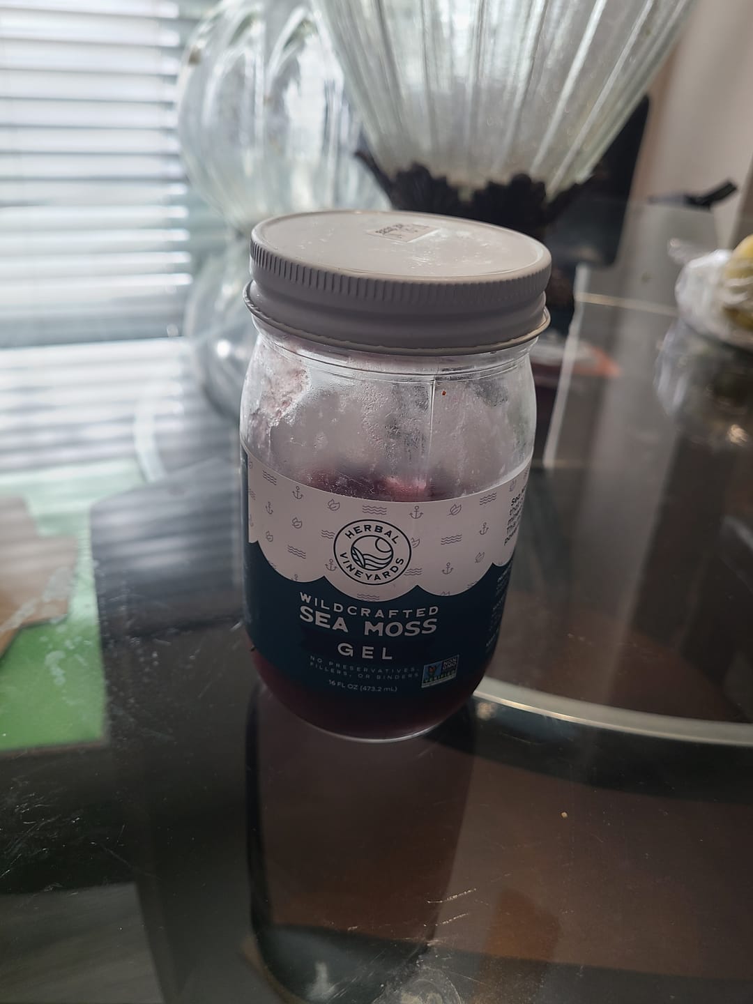 Customer photo review of EXCLUSIVE PURPLE SEA MOSS GEL