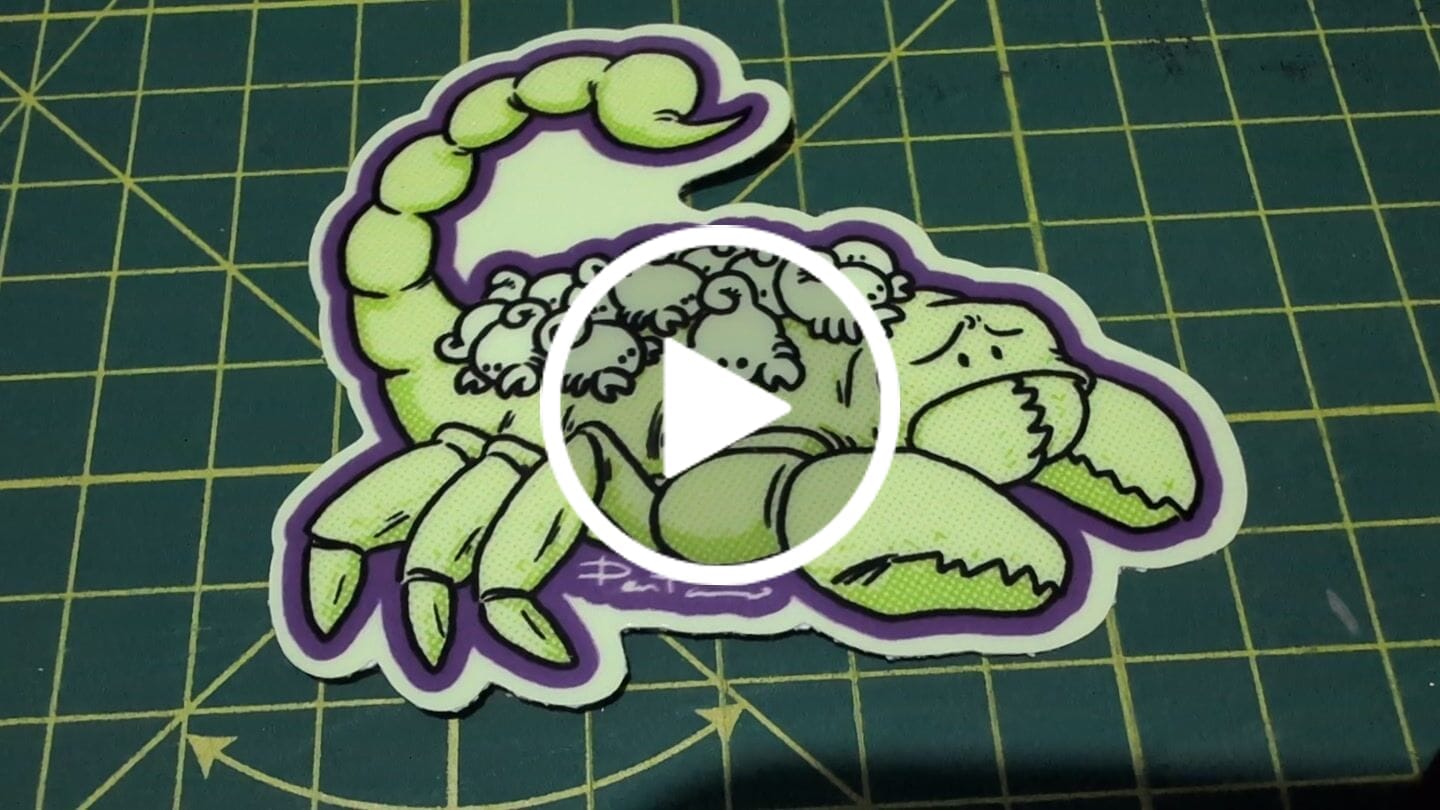 Customer video review of Stickers Glow in the Dark