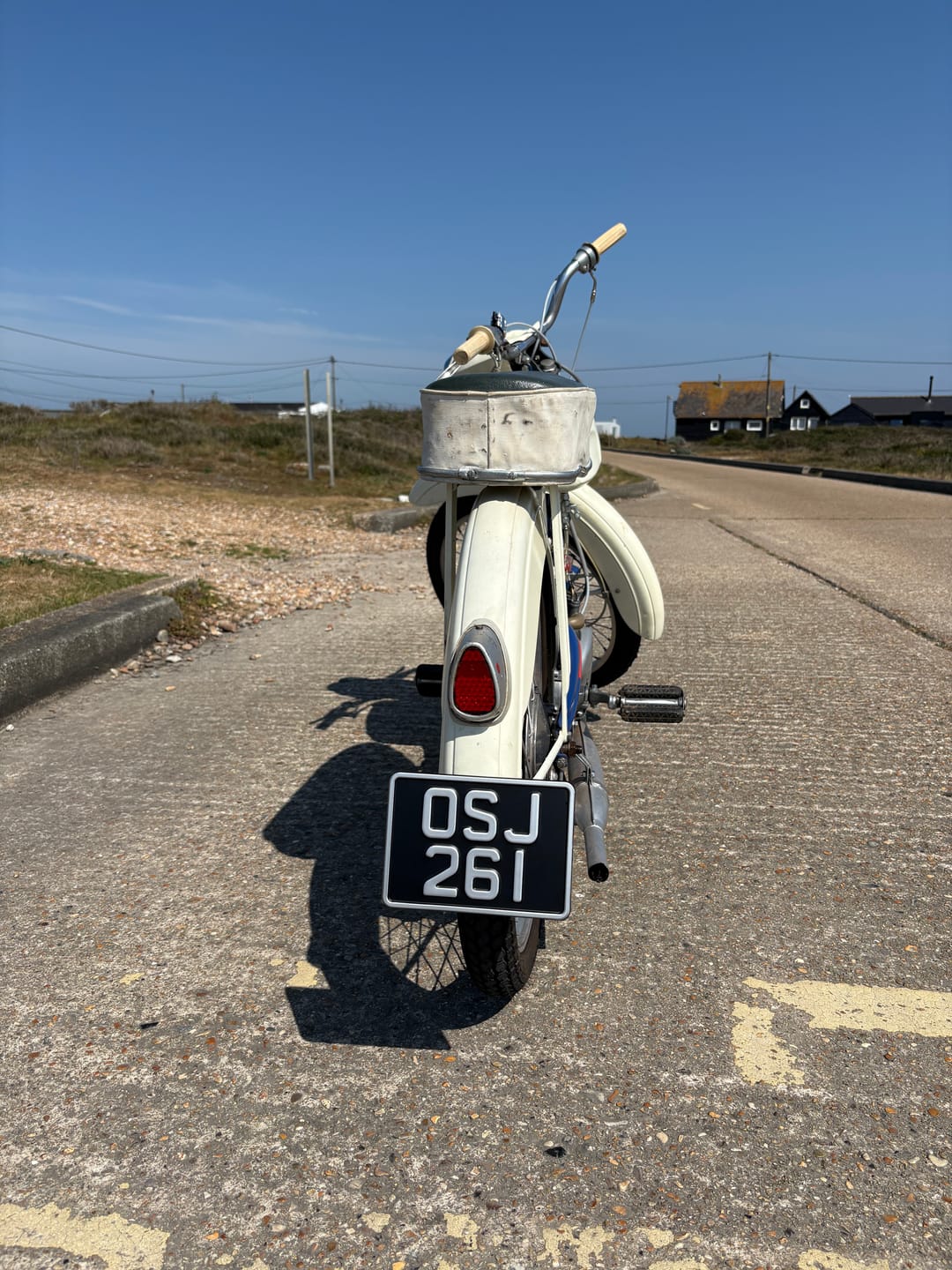 Customer photo review of Classic Metal Pressed 7×5 Motorbike Number Plate