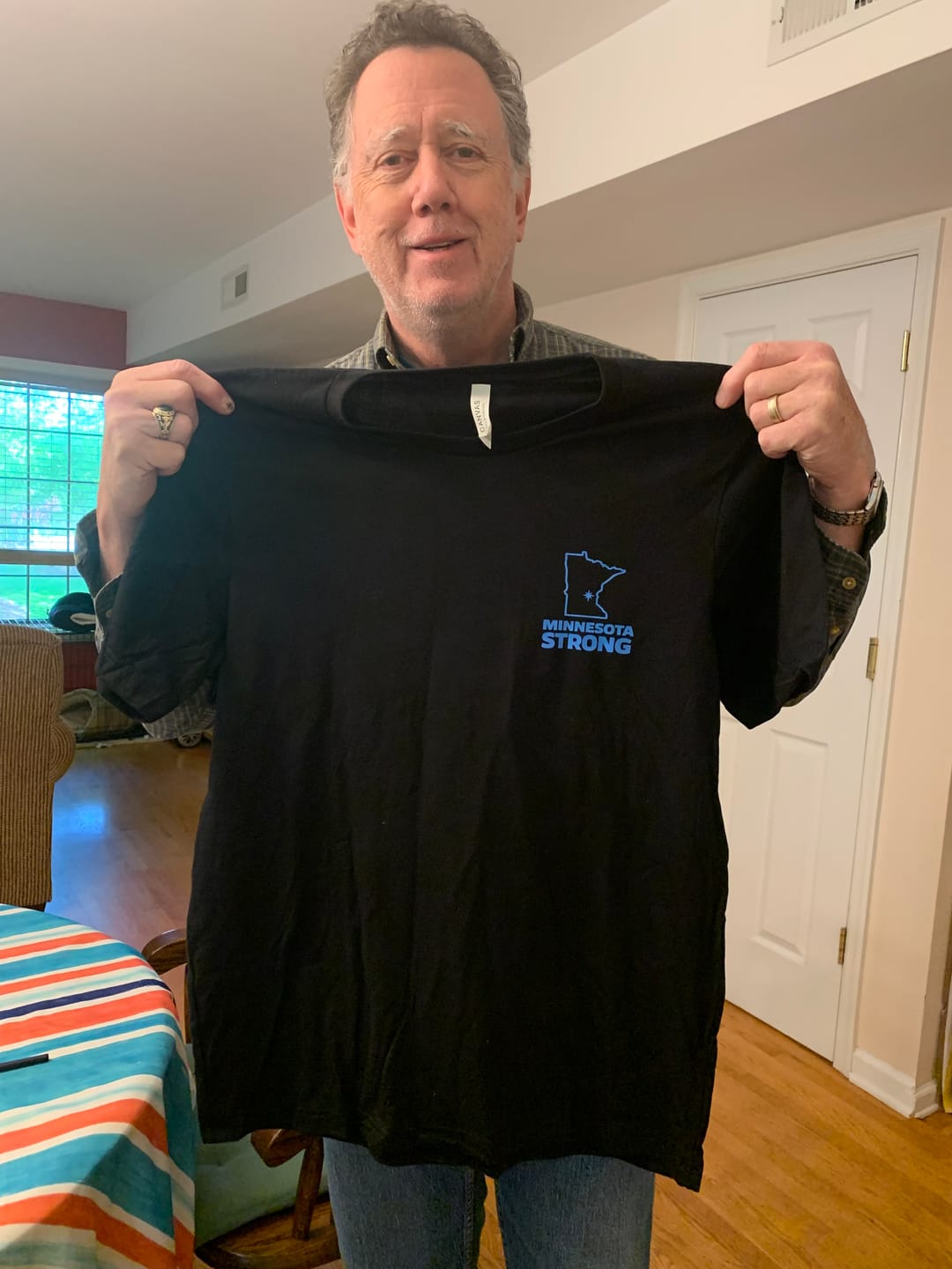 Customer photo review of Minnesota Strong Rebel Loon T-Shirt