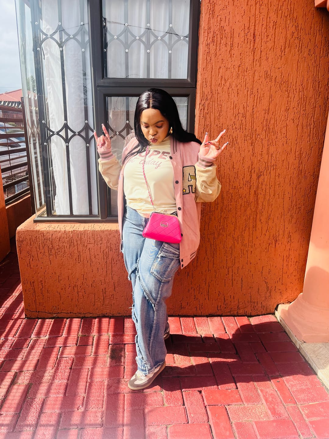 Customer photo review of ERA Mini Kisslock Chain Bag – Pink