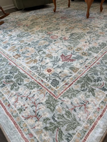 Customer photo review of Selene Washable Area Rug - Beige/White