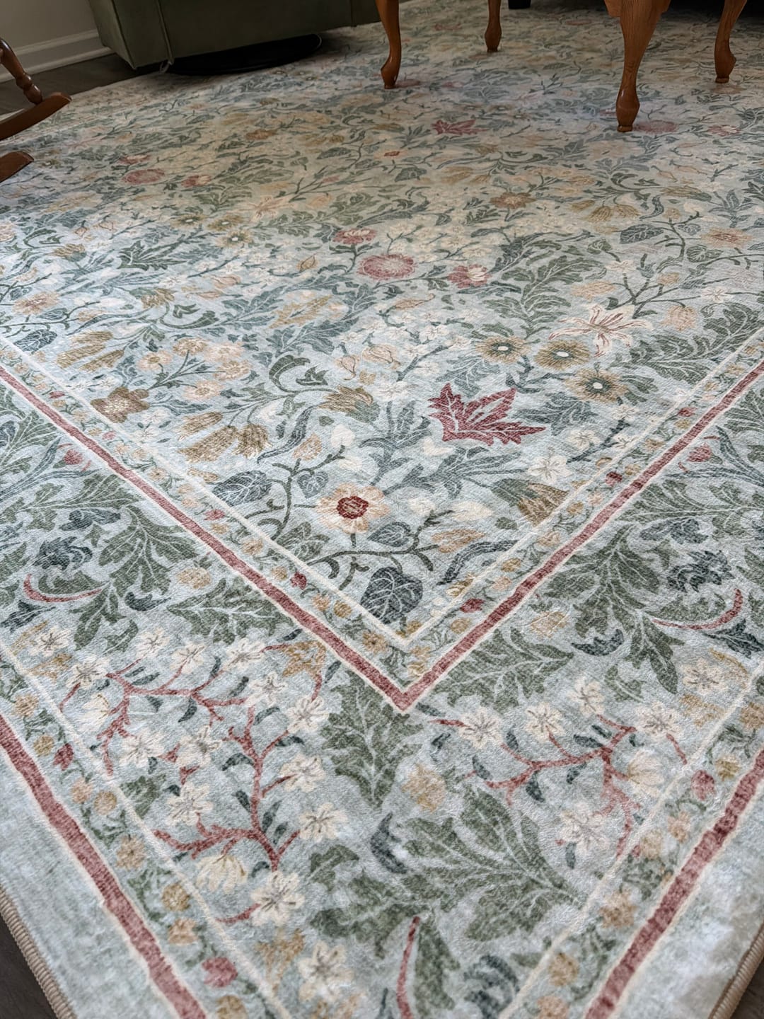 Customer photo review of Selene Washable Area Rug - Beige/White