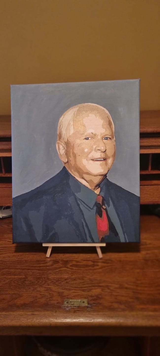 Customer photo review of Custom People & Family Portrait – Paint by Numbers