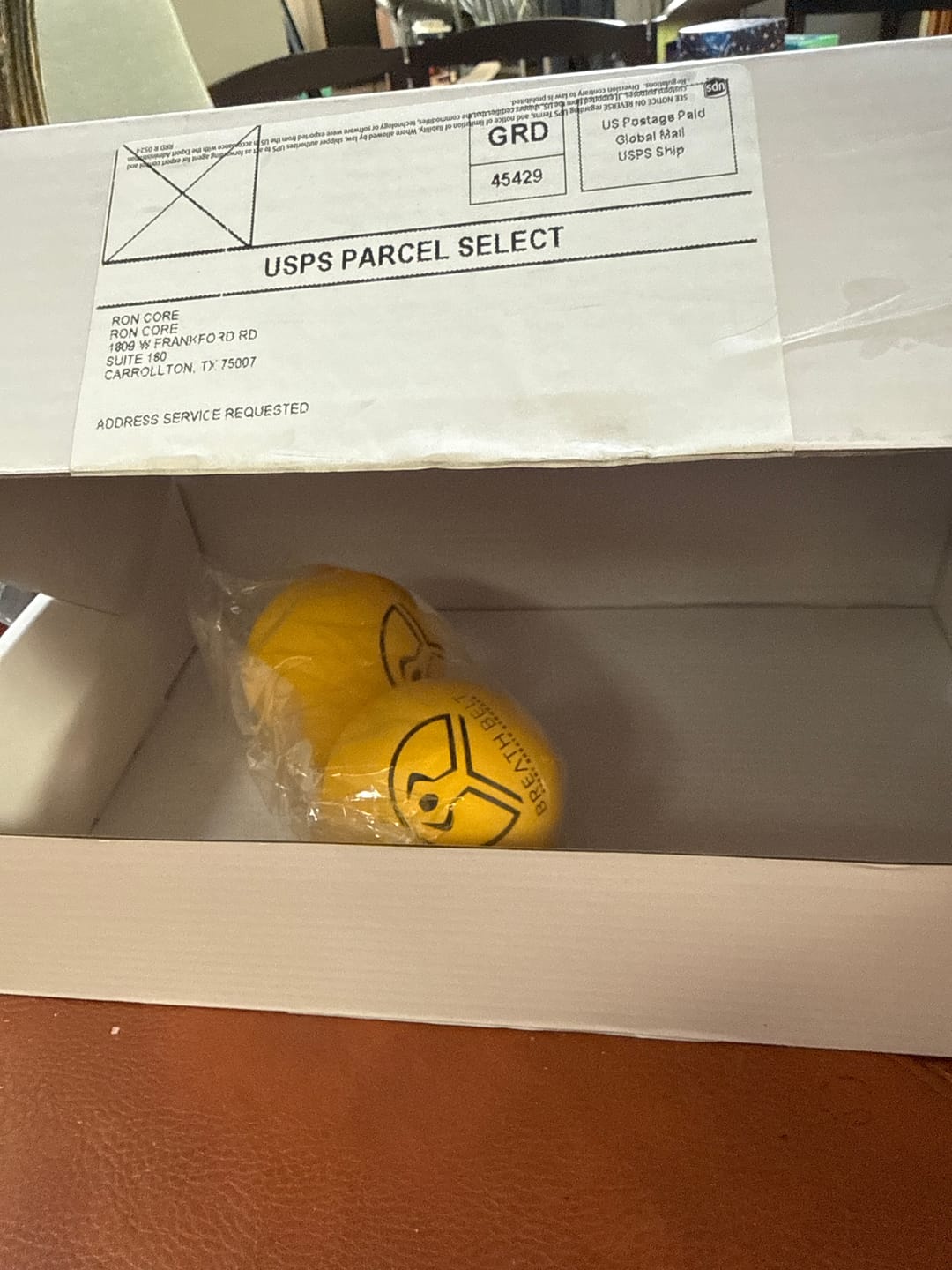 Customer photo review of 6cm Beginner Yellow Breath Ball 2 Pack