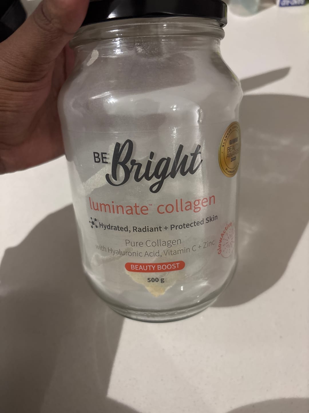 Customer photo review of LUMINATE 500g JAR