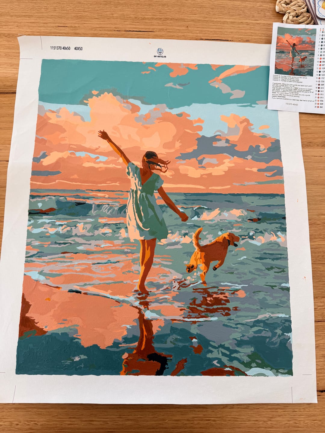 Customer photo review of Waves of Joy | Paint by Number