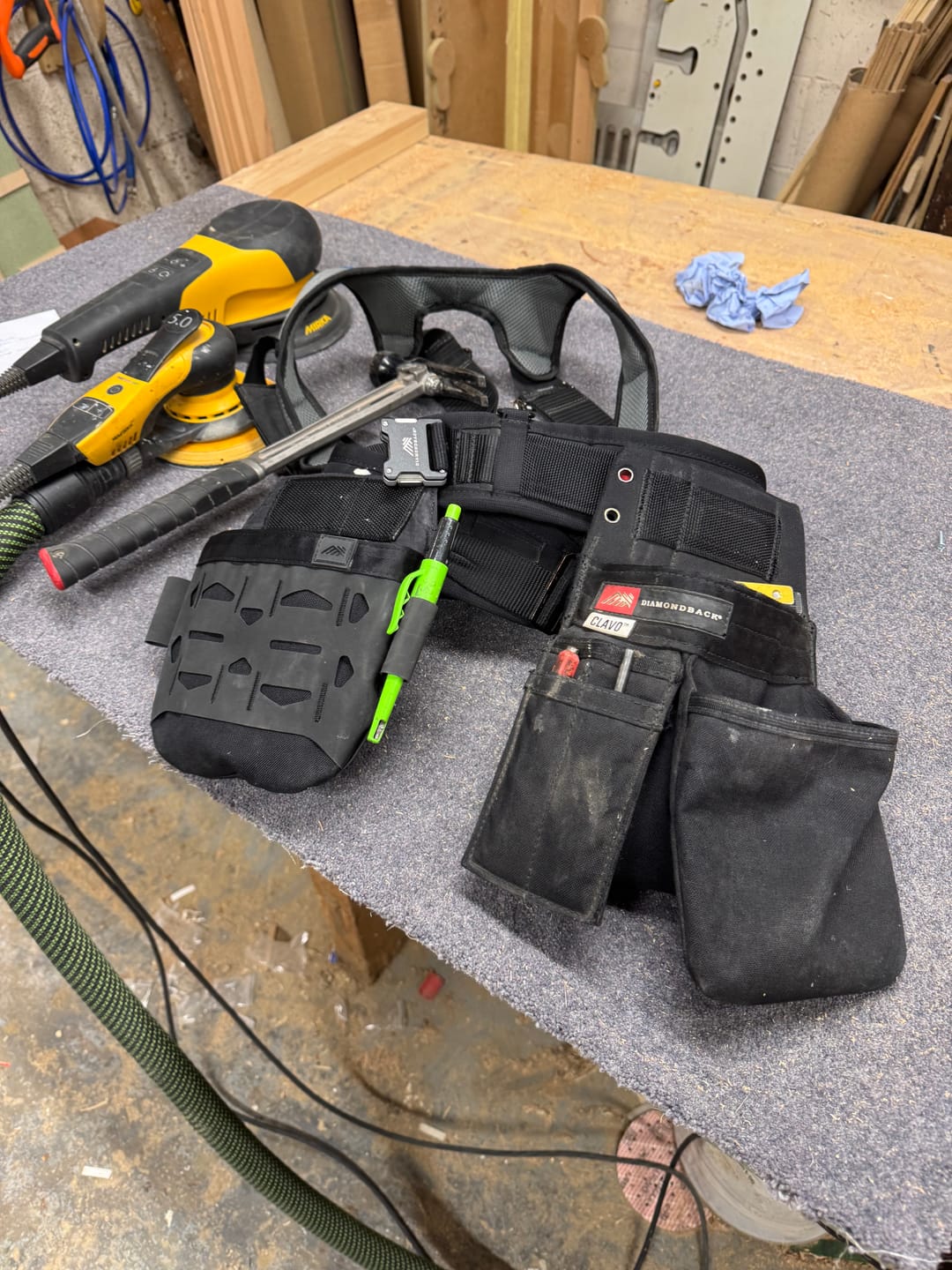 Customer photo review of DiamondBack Toolbelts | 724 Euro X Pouch
